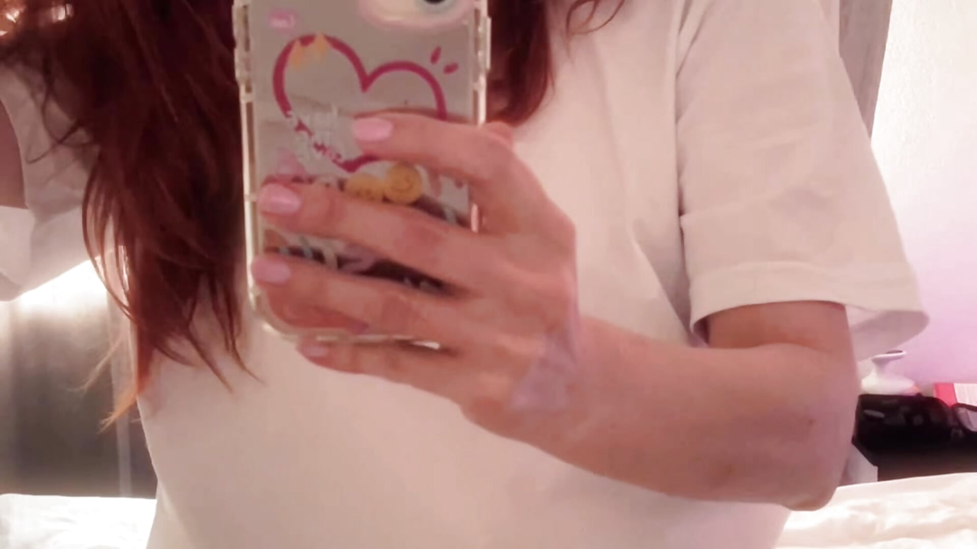 Good morning😘 I just woke up. Do you like orange shorts? I wonder what you wear at home? 😊 - video by Ruby-Luv cam model