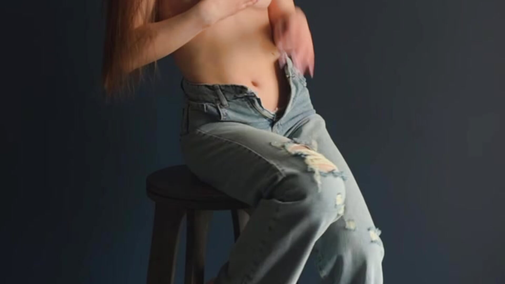 jeans and topless