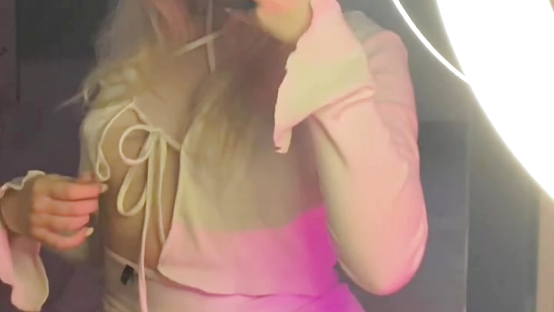 cutie in front of the mirror🤍 - video by SweetDarcy cam model