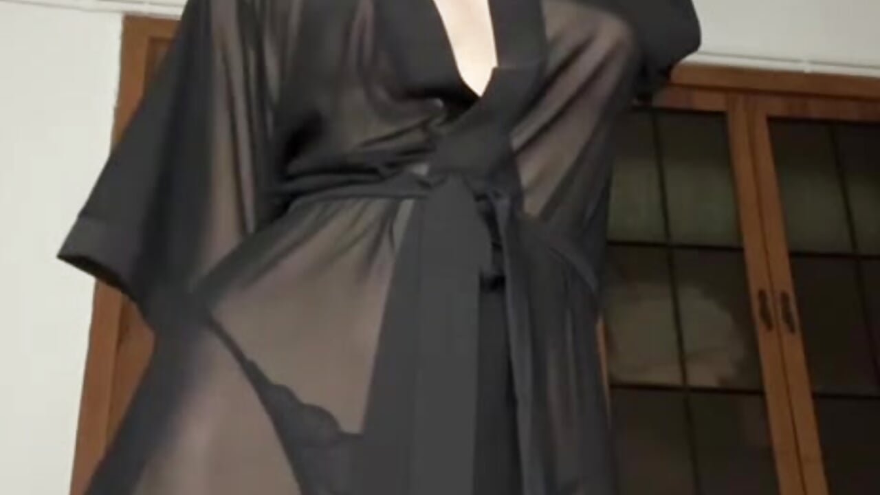 I put on a black robe for you