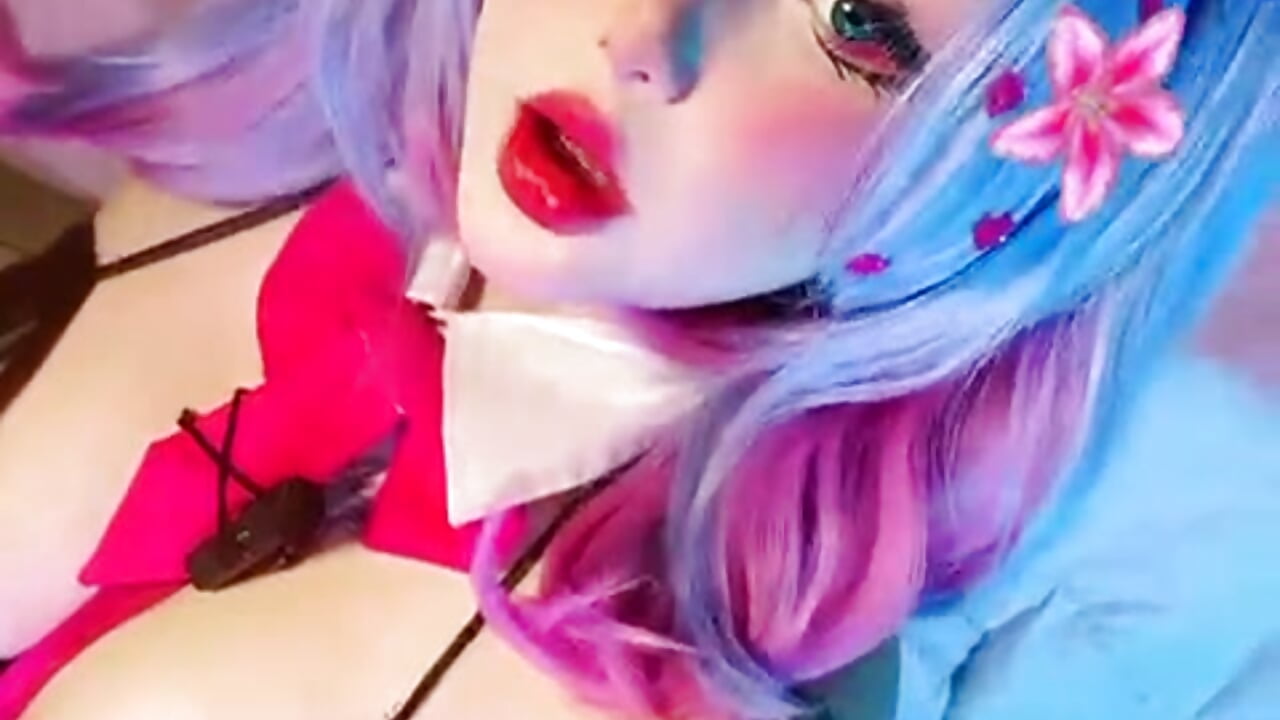 🌙🐇 Miku fell down the rabbit hole… And what she found was pure style 💙✨ Cosplay: Hatsune Miku – R - video by Ahri_meow cam model