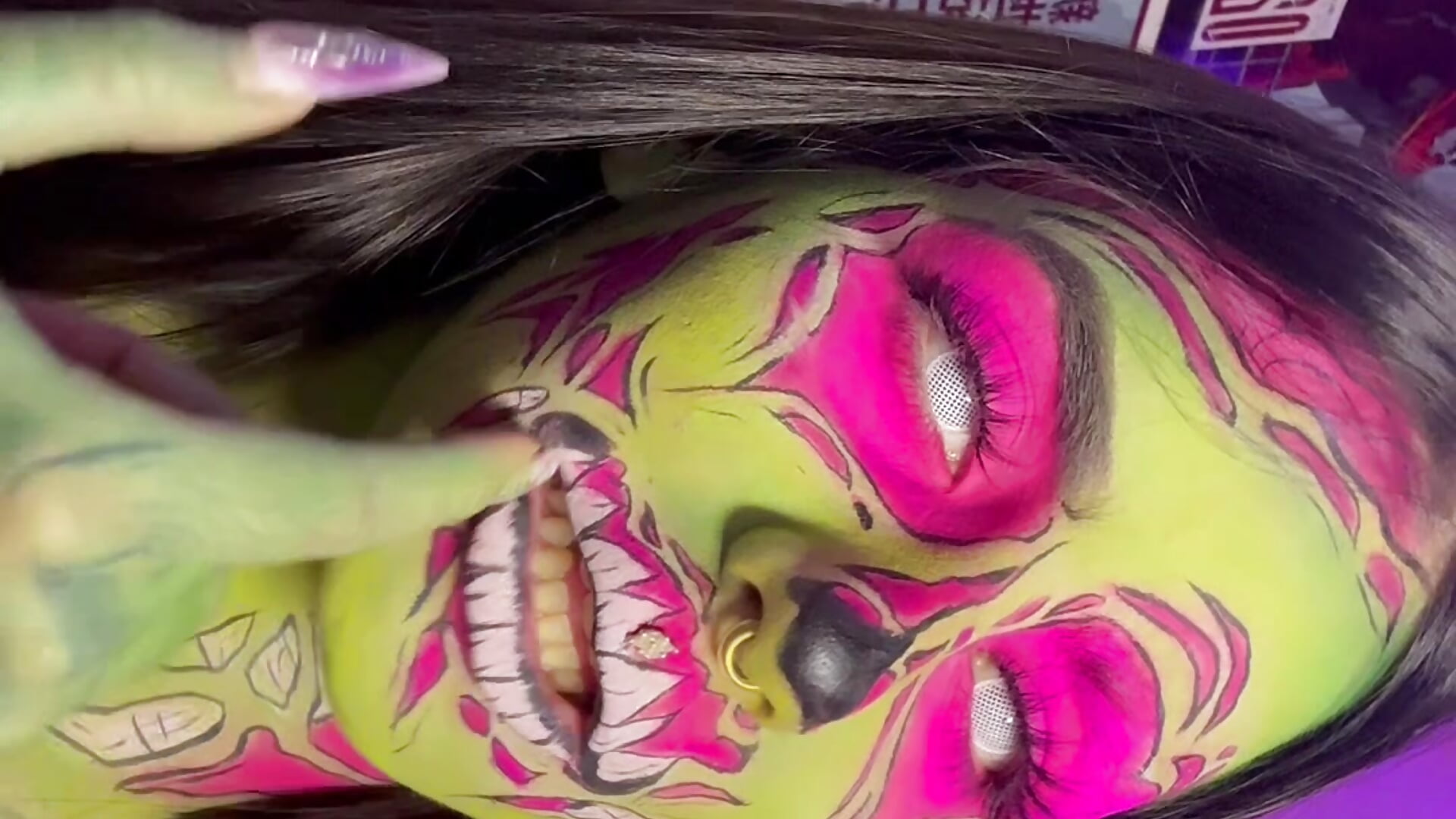 My Halloween makeups 🤯 - فيديو من Kittyhelll_ موديل الكام
