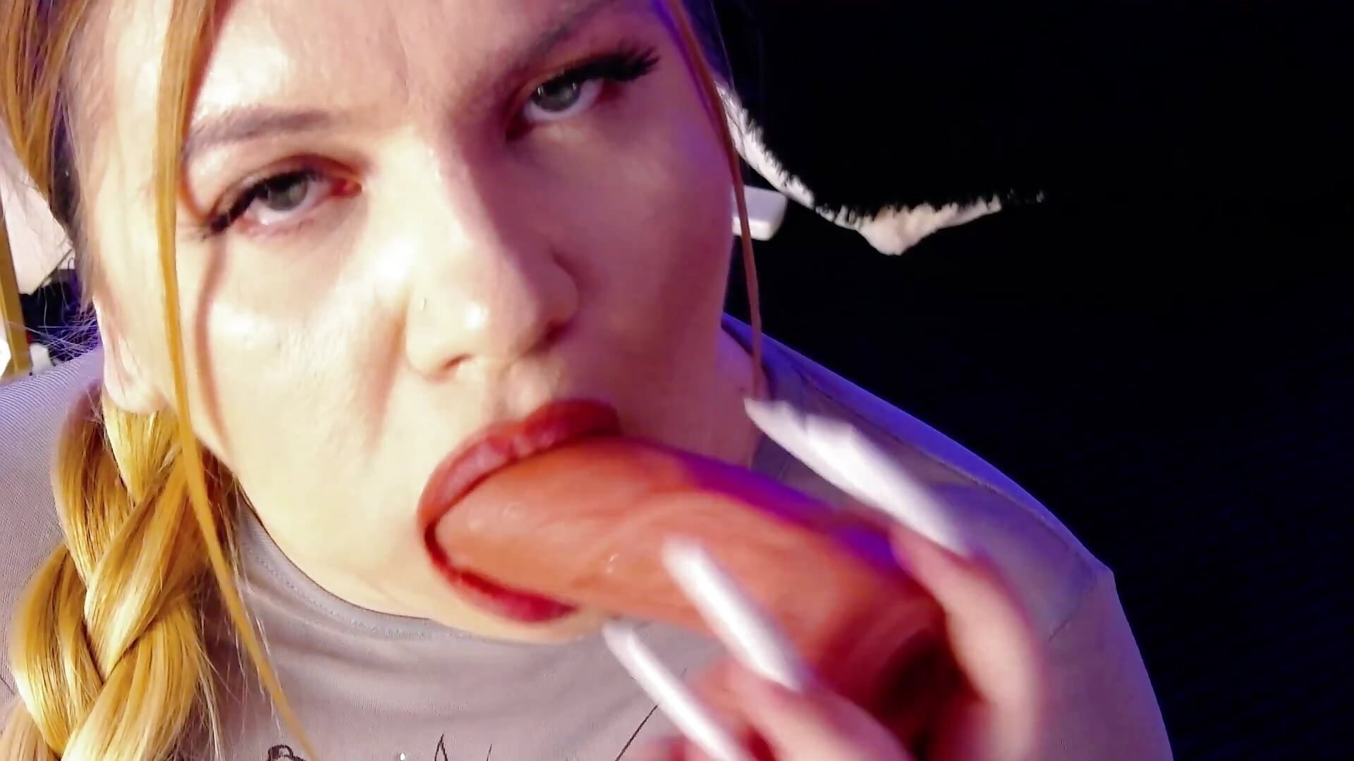 Sloppy blowjob 💦🍆 — filmik MelanieBrownn, modela(-lki) na kamerkach