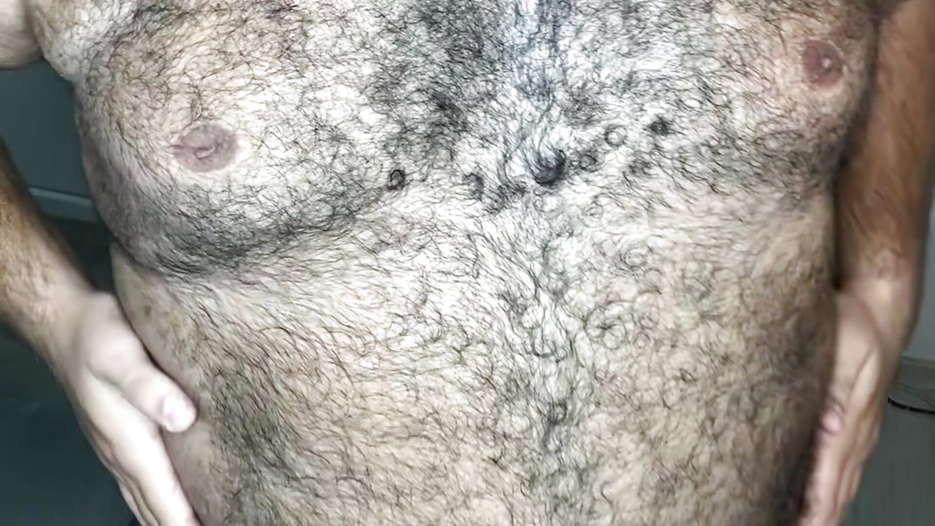 Oil on hairy body