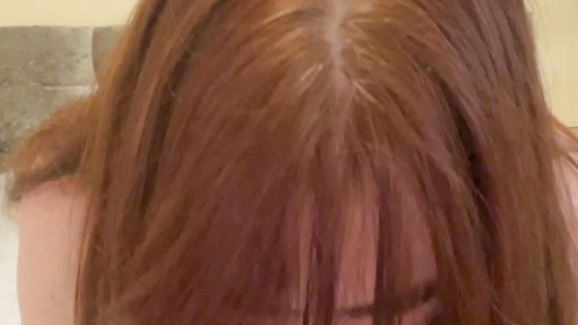 Sucking my dildo