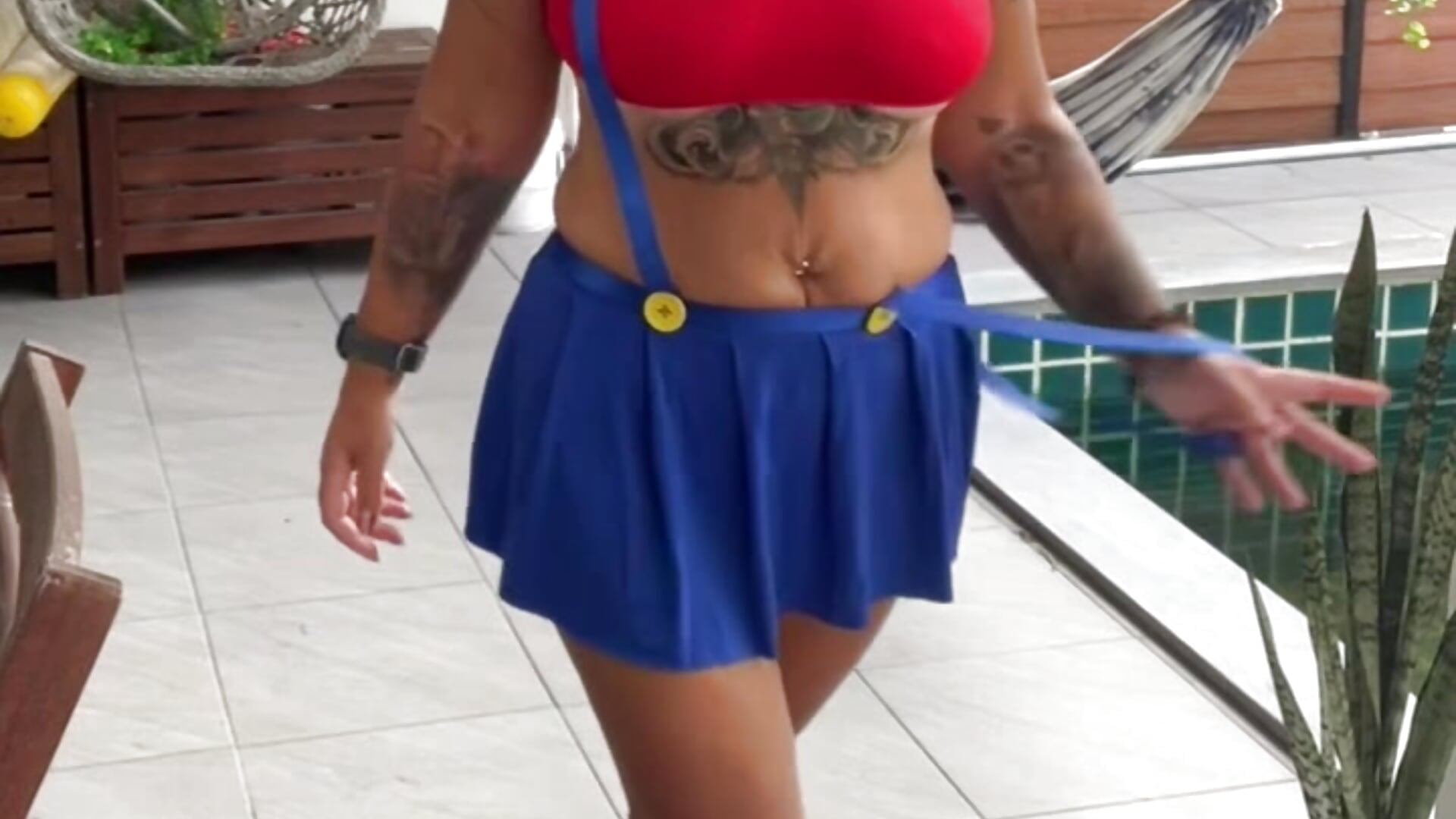 Right before I started filming my Mario masturbation session! - video by RubyInk cam model