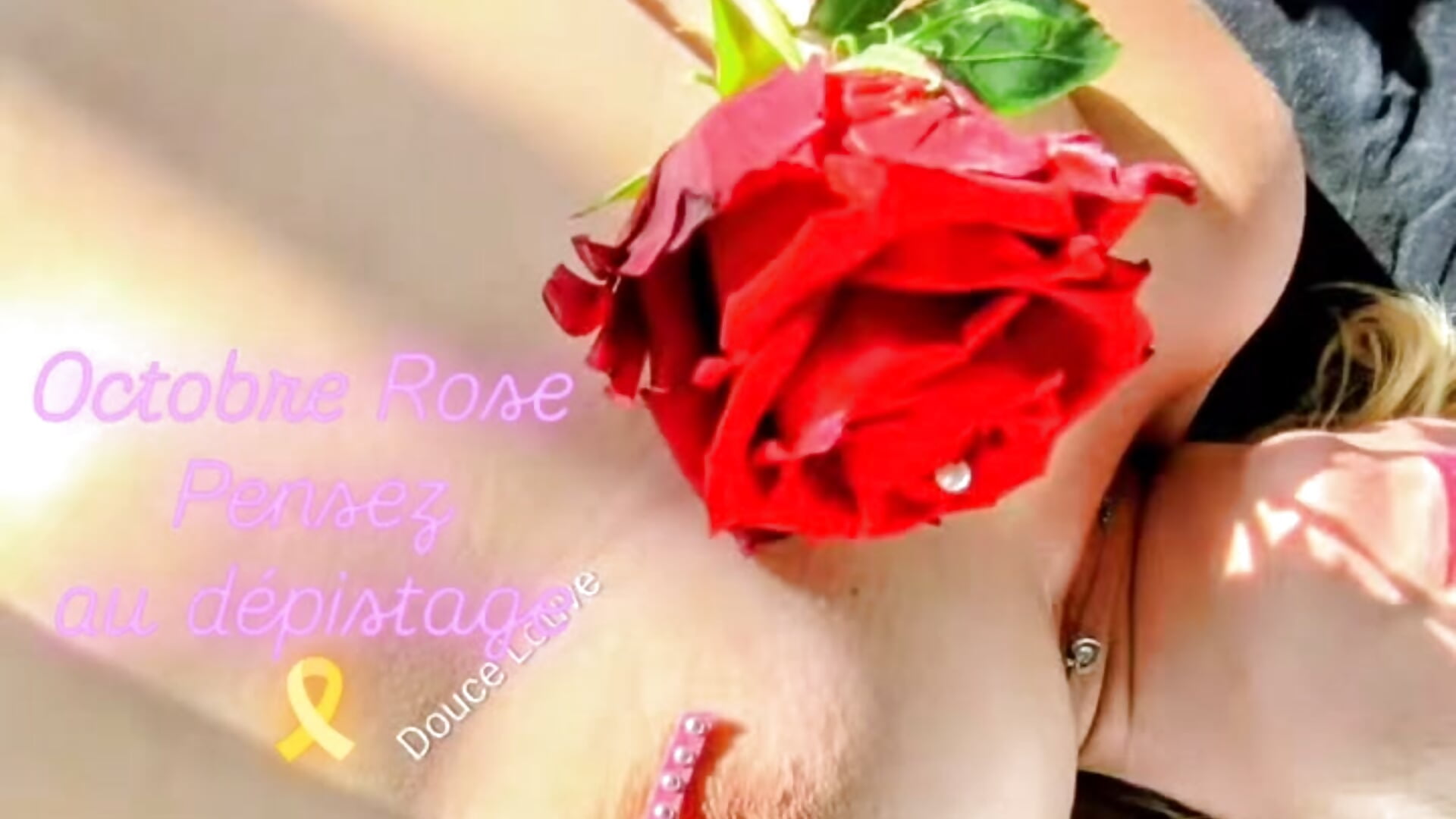 Octobre Rose 🎗️ – video od webkamerové modelky Doucelouve9