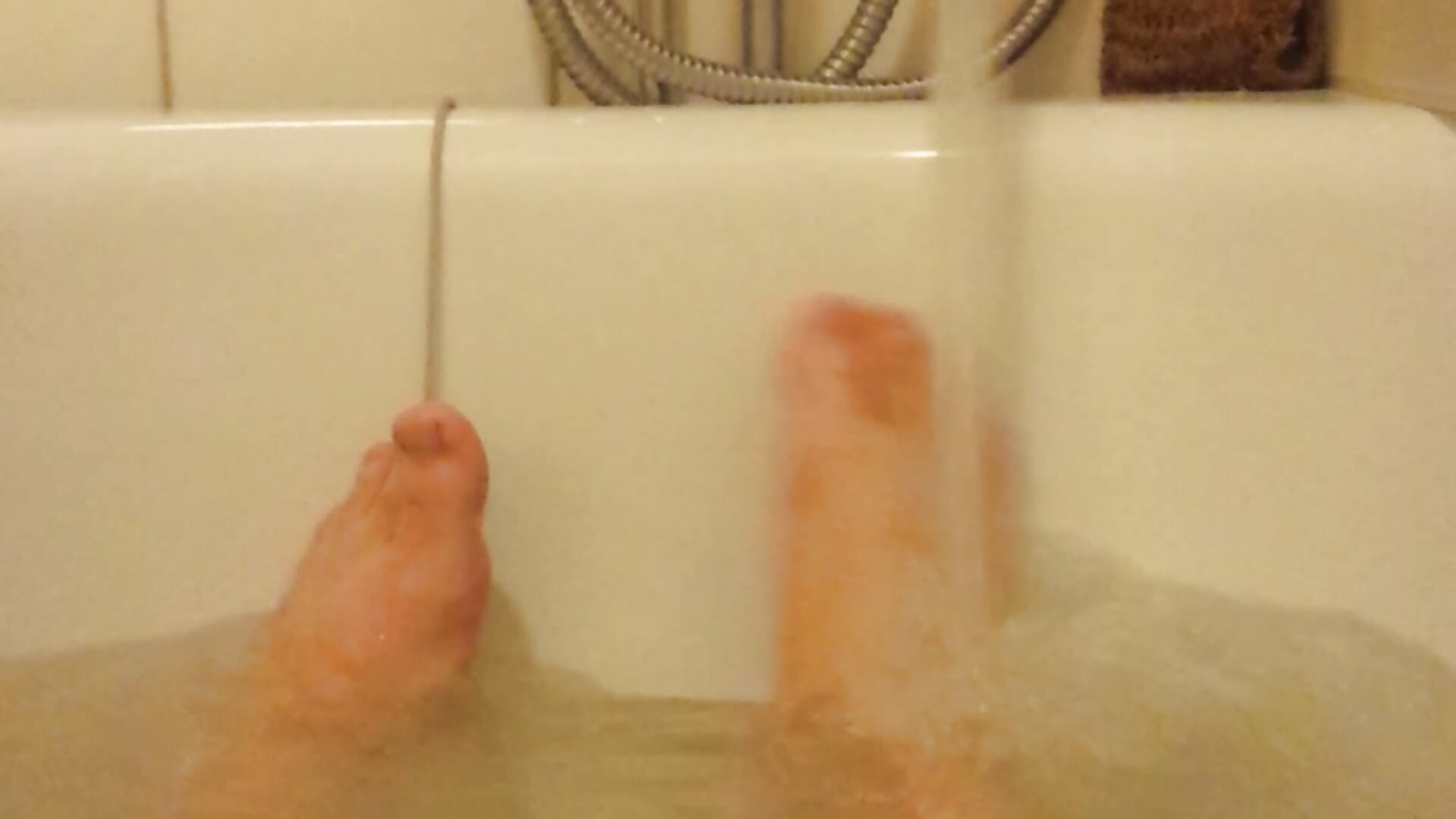 Feet in bath