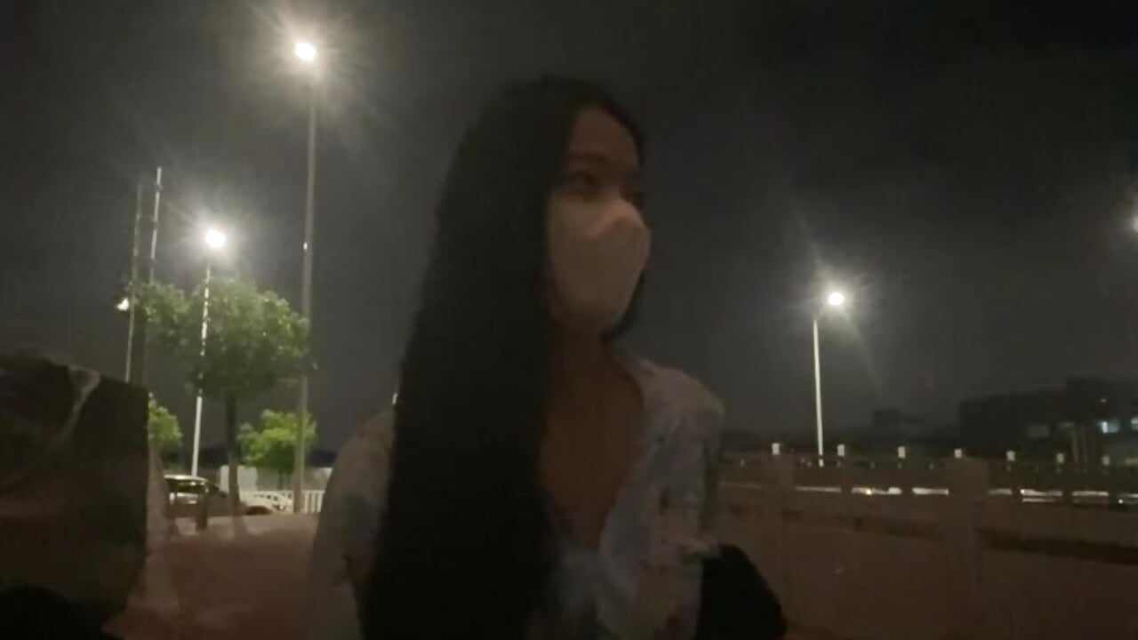 Japanese👘outdoor户外和服 🎑有人路过！ Jogging people
