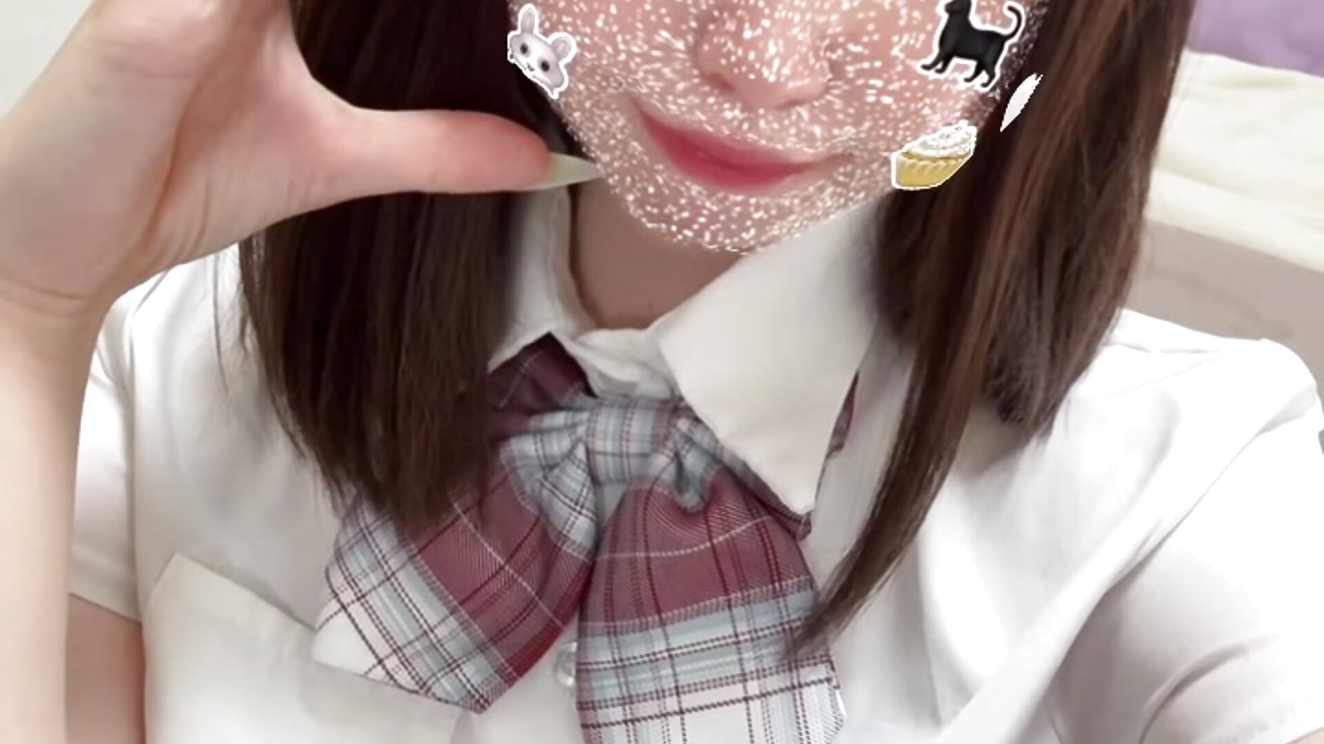 ボブヘアあすかの制服動画💞ᩚ