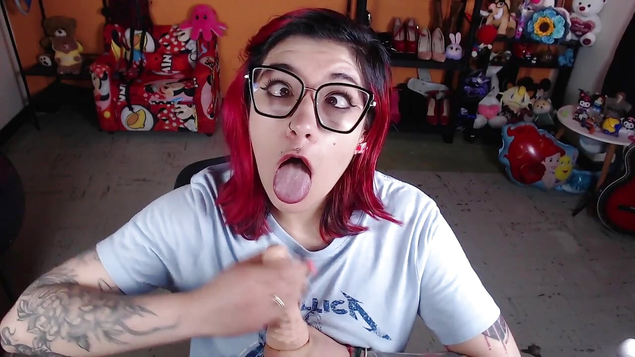 jerking u dick and ahegao