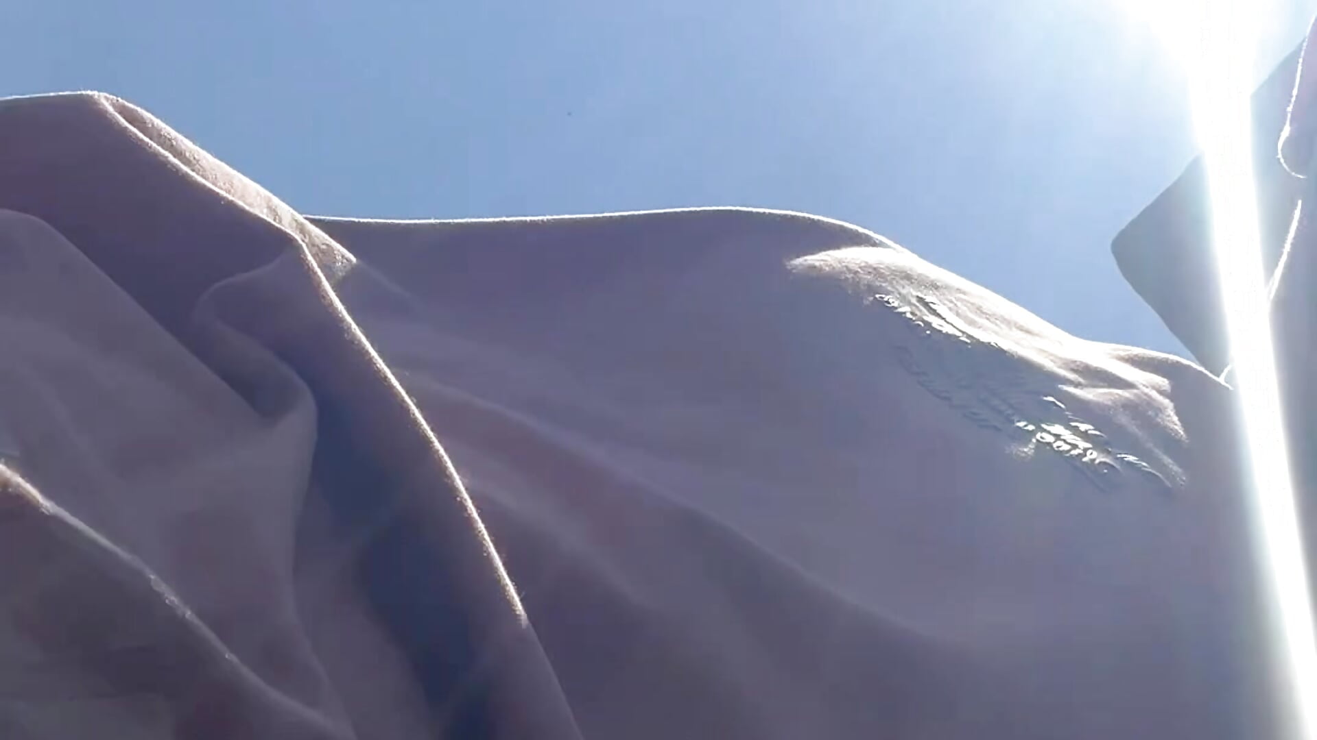 Sunbathing a little