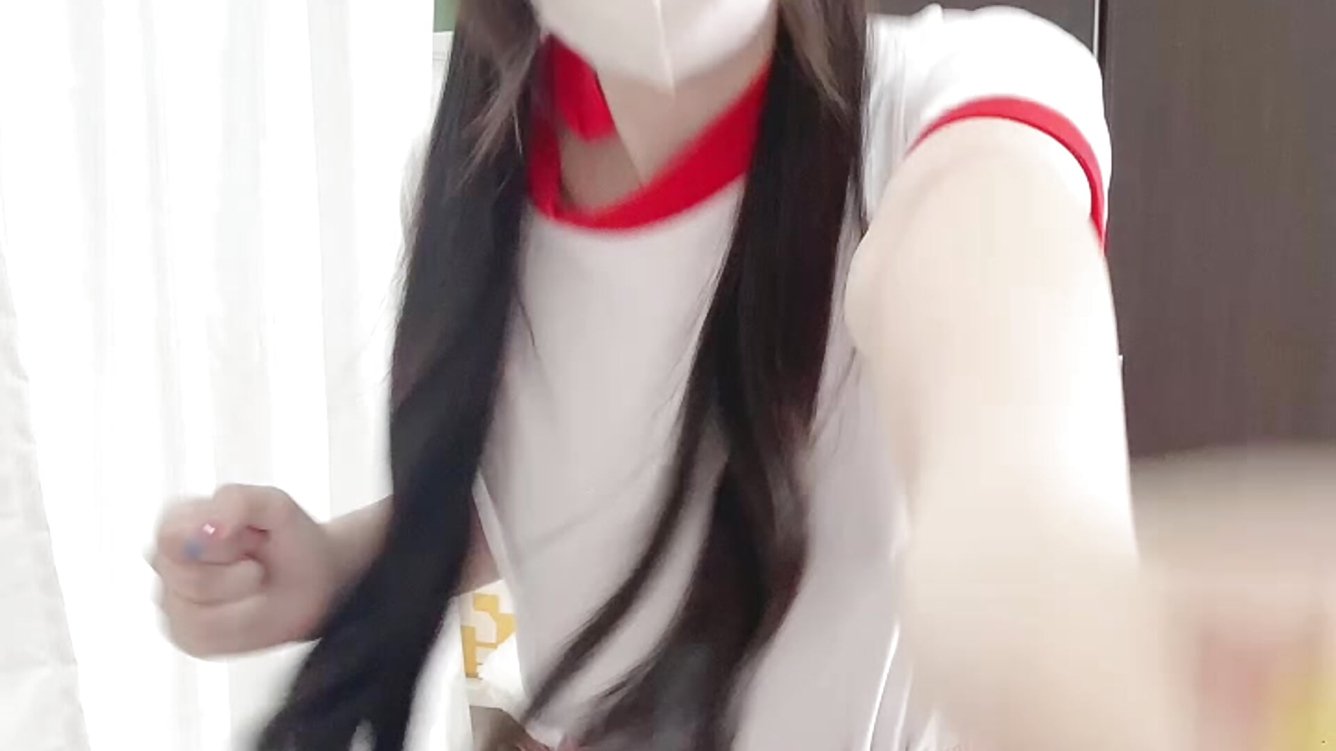 ノーブラでリレーしてみた ﾚ( -᷅ ̫̈-᷄   )ﾍ三
