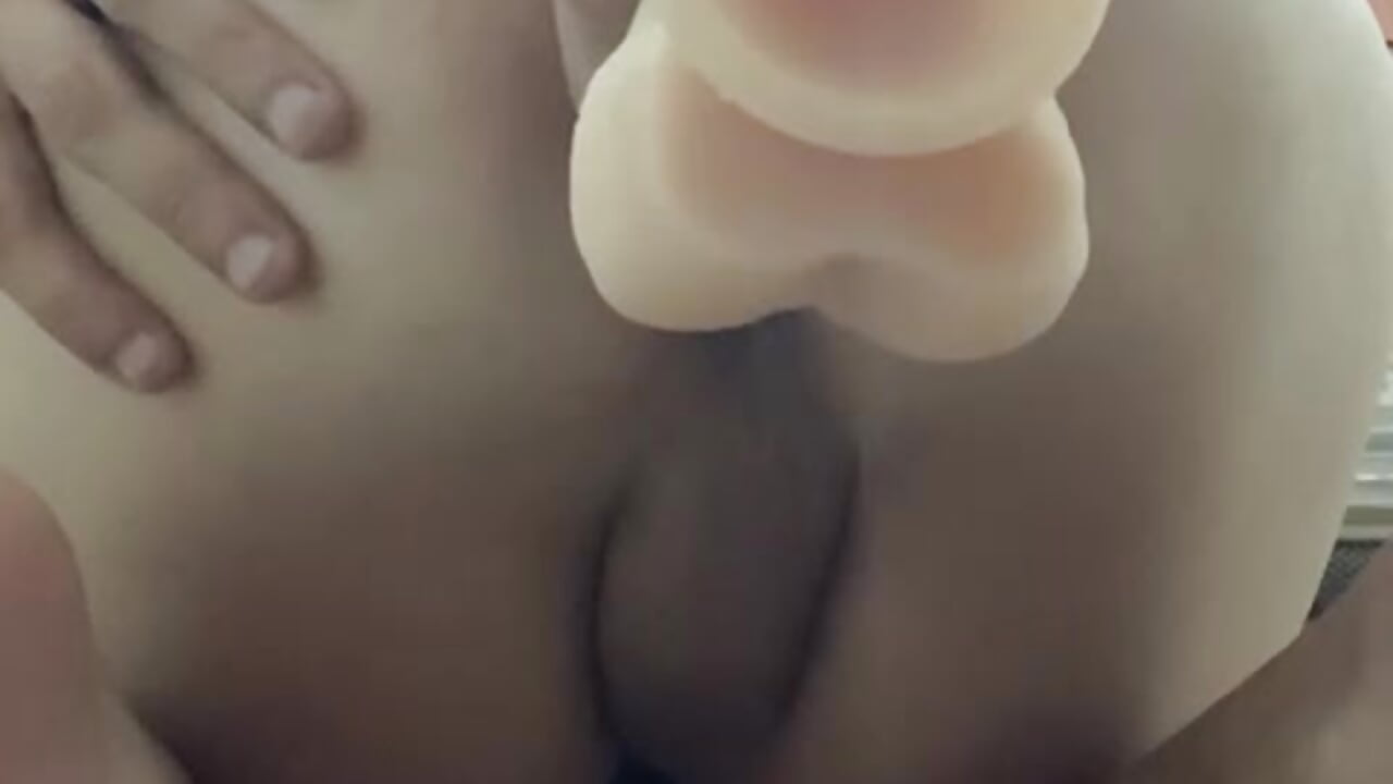 DILDO AND CUCUMBER IN MY ASS BOY