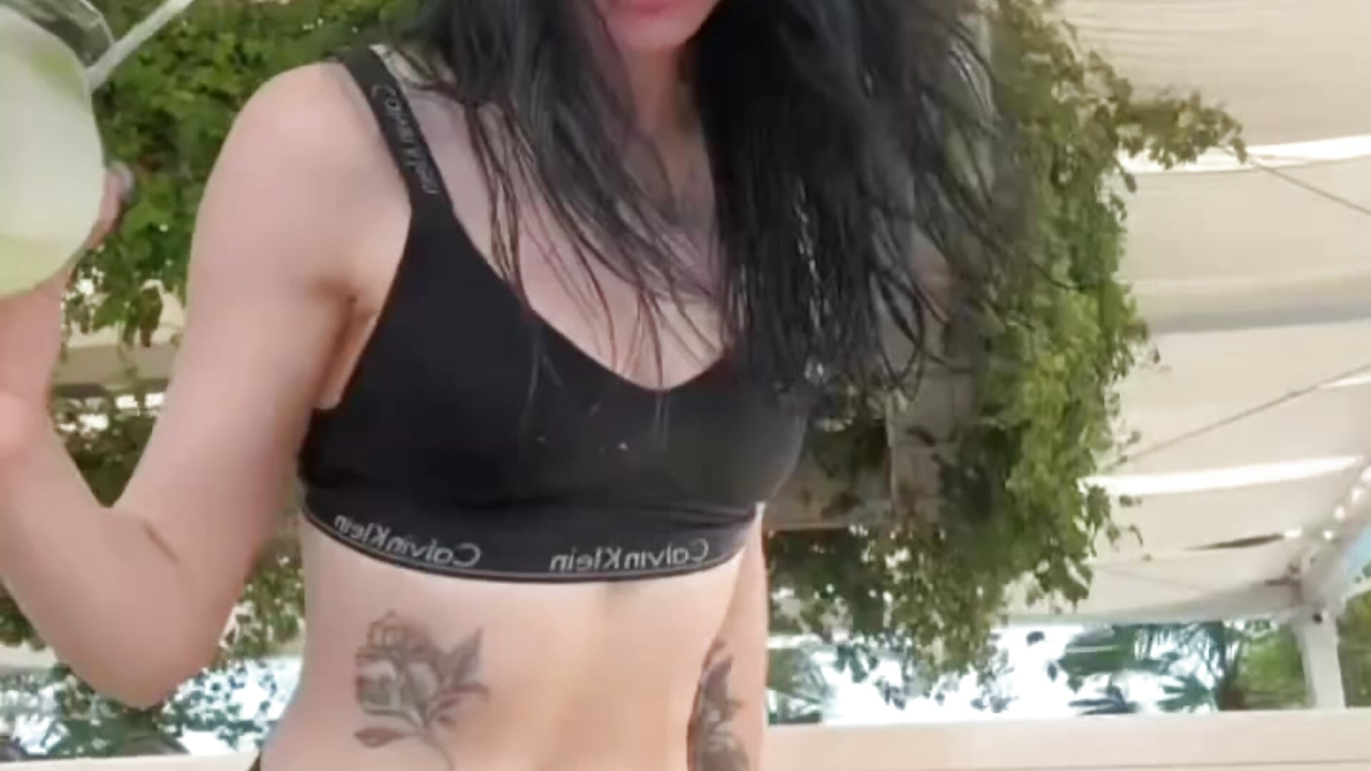 I'm in a swimsuit
