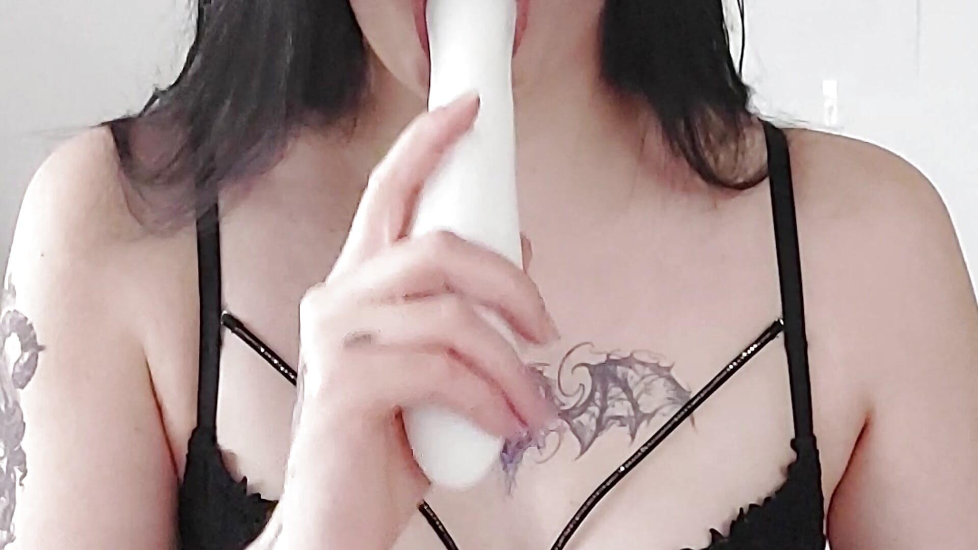 DILDO BLOWJOB + AHEGAO 🍆🥵