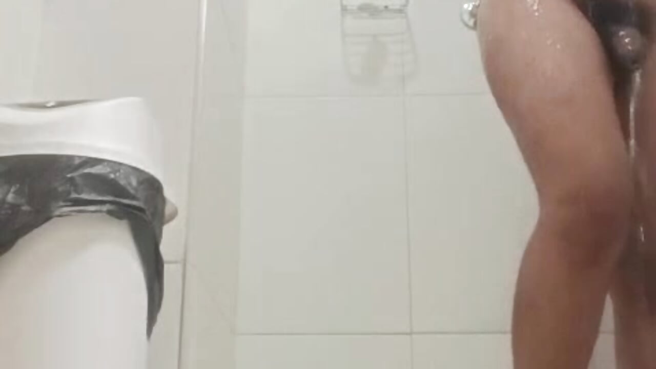 Taking a shower