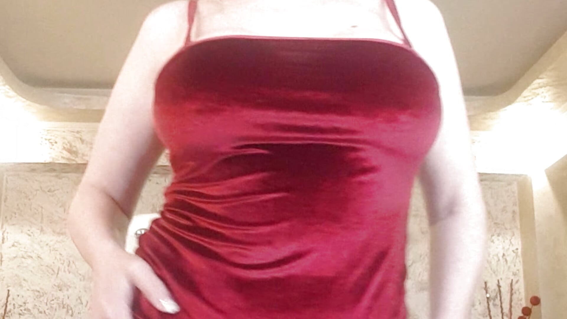 sexy velvet dress red