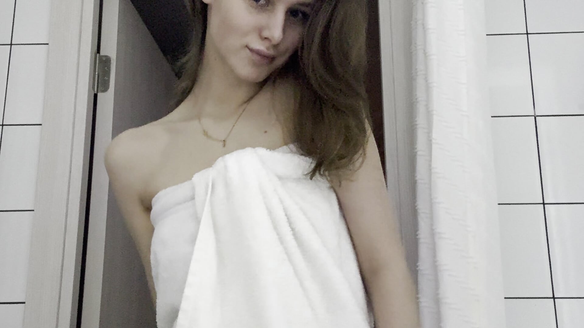 in a towel