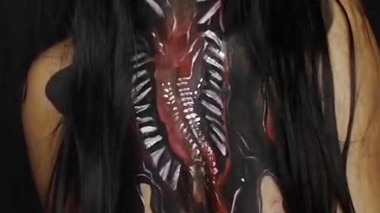 body paint masturbation