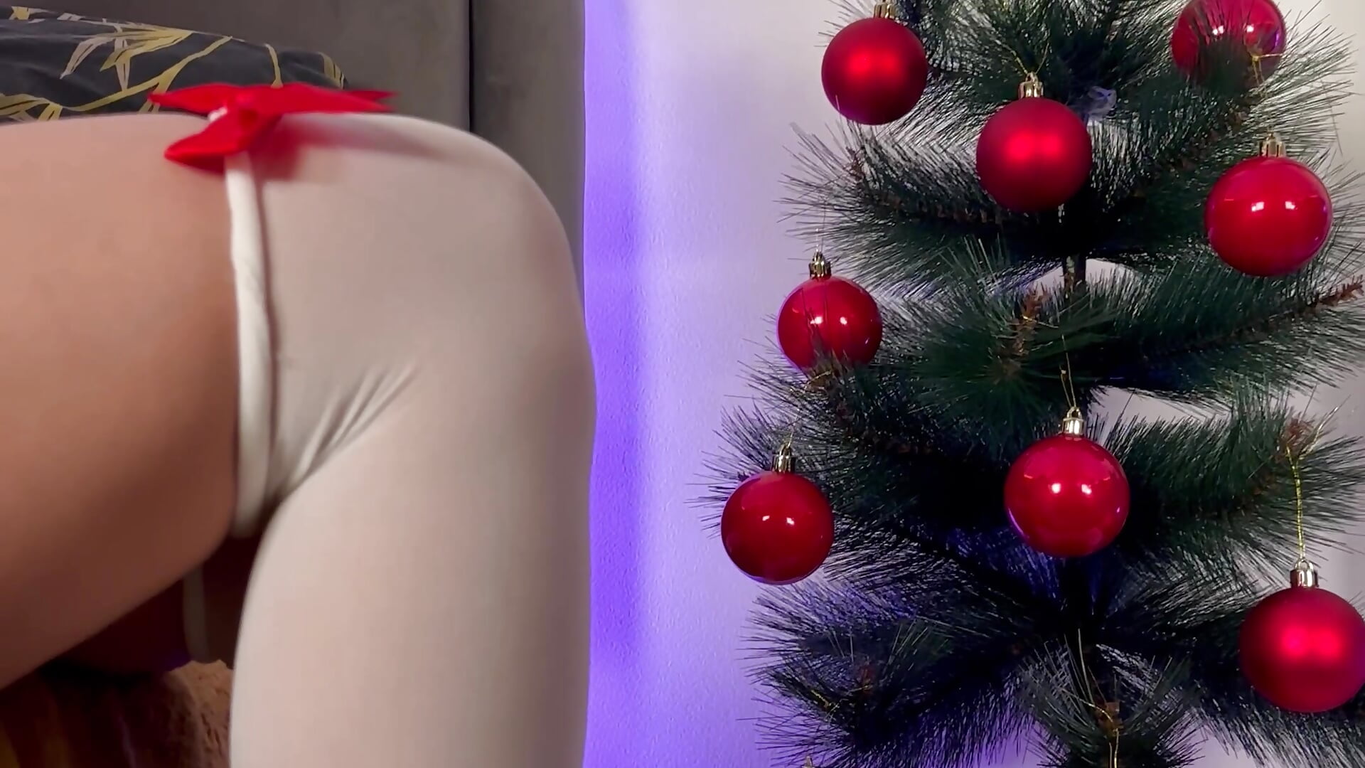 Holiday mood - stockings like a Christmas ribbon on a Christmas tree🎄