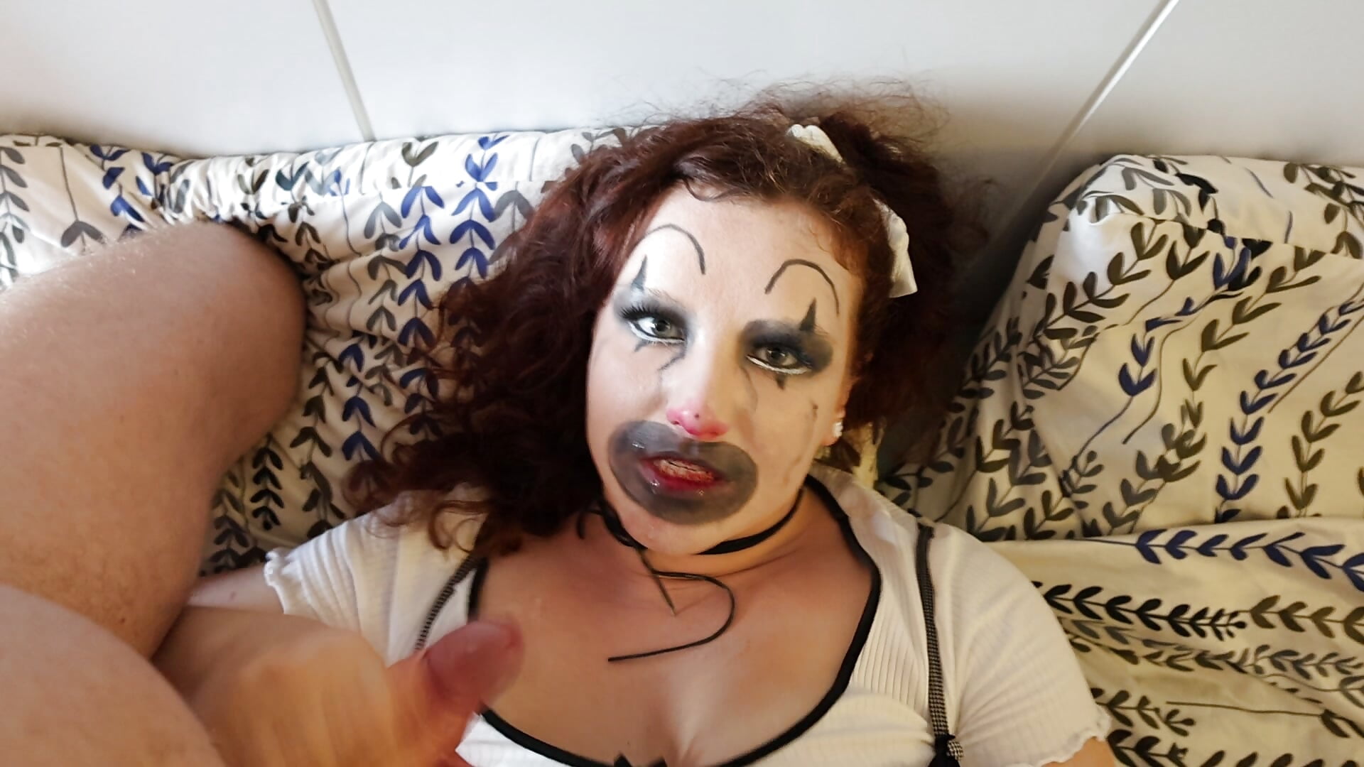 cum in clown's mouth 4 times