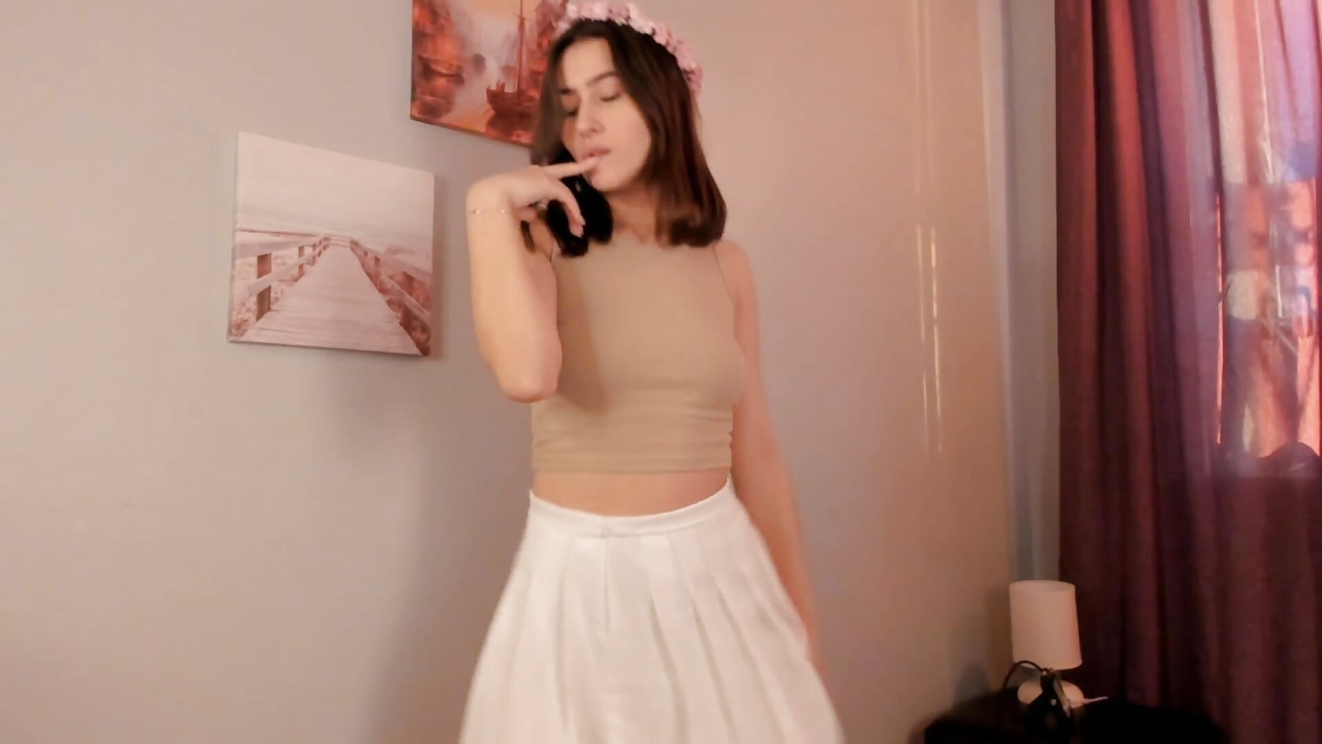 A little striptease