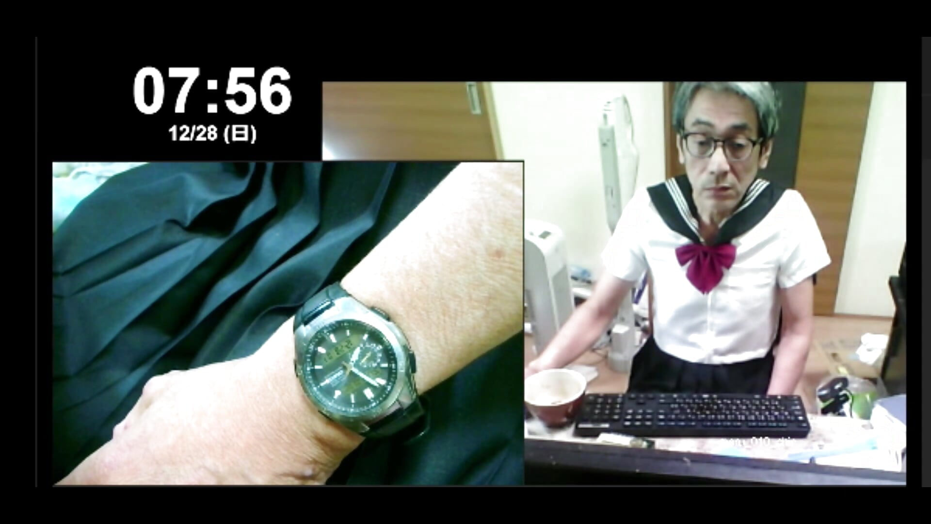 2025年12月28日　セーラー服配信－カメラキャストのmaru_010_chinの動画