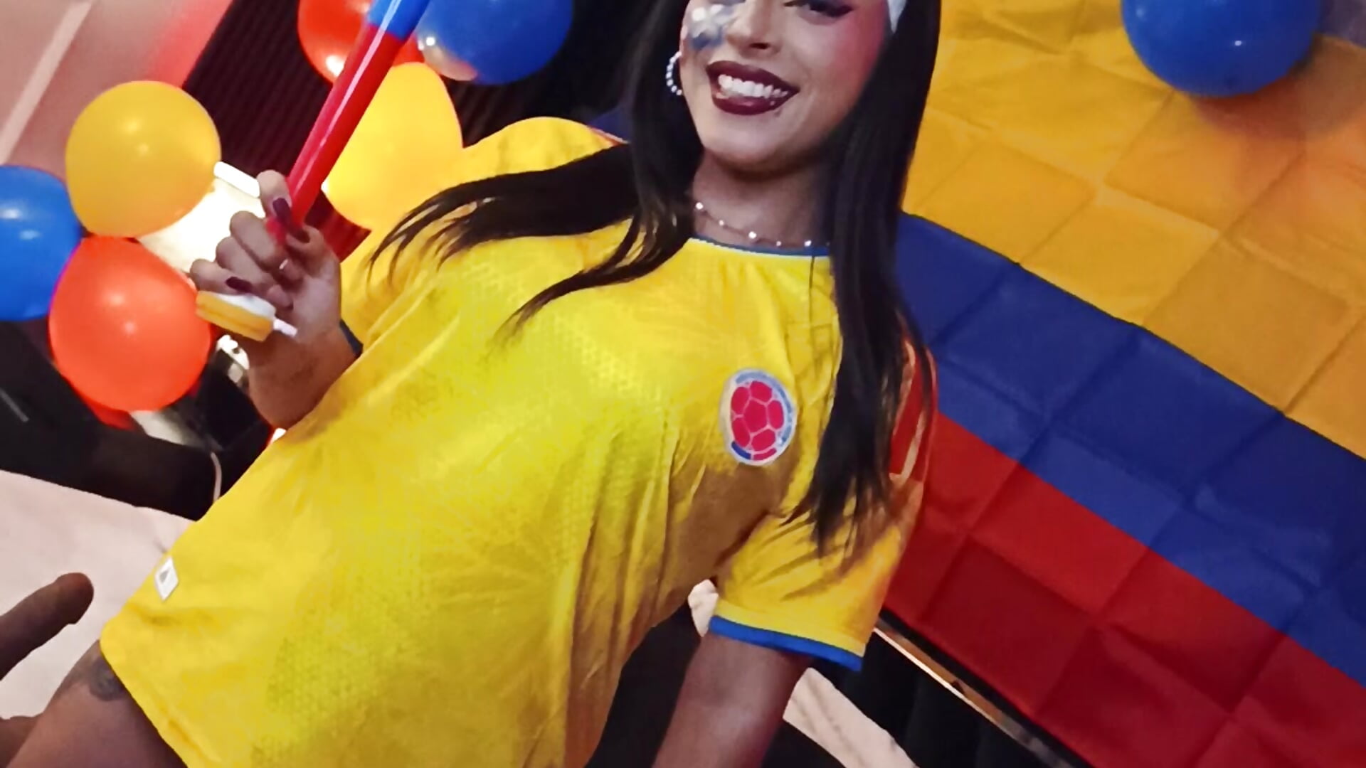 Colombia match special tomorrow, July 3rd! 🇨🇴⚽ Join MiiaaMonroee for a fun show with Colombian col - video av MiiaaMoonroee cam model
