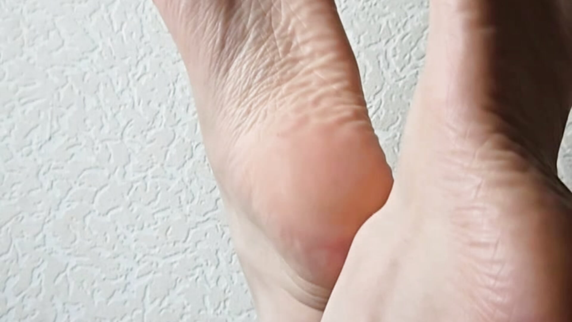Teasing with naked heels