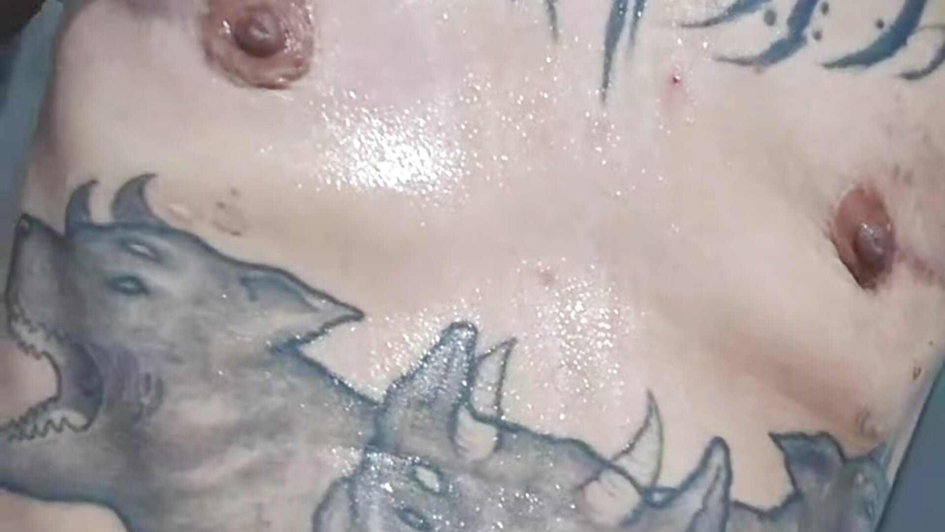 All sweaty post fuckin hard🥵