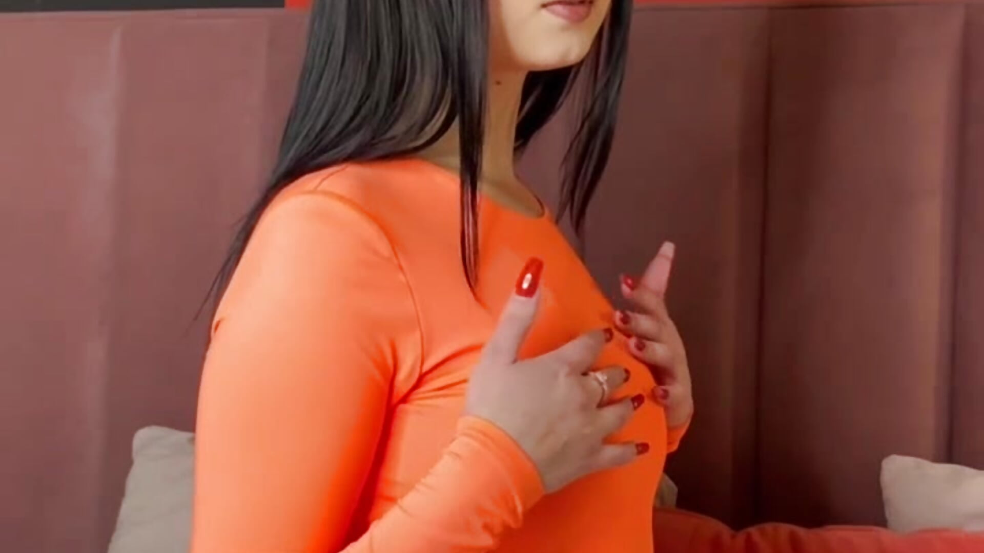 orange bodysuit for ur pleasure