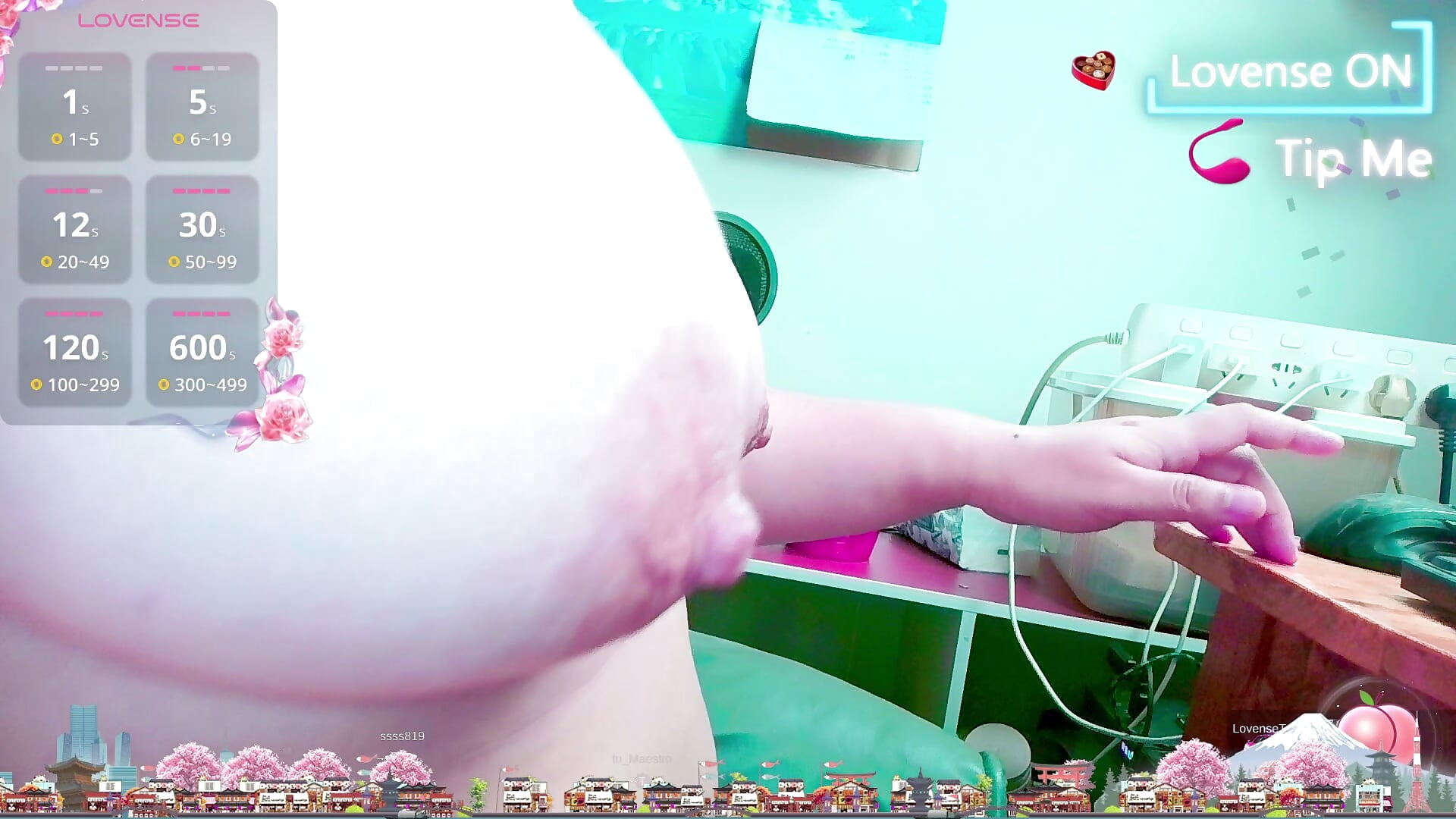 侧面看看奶子尺寸 Looking at the size of the breasts from the side. - video by AngelwithEcup cam model