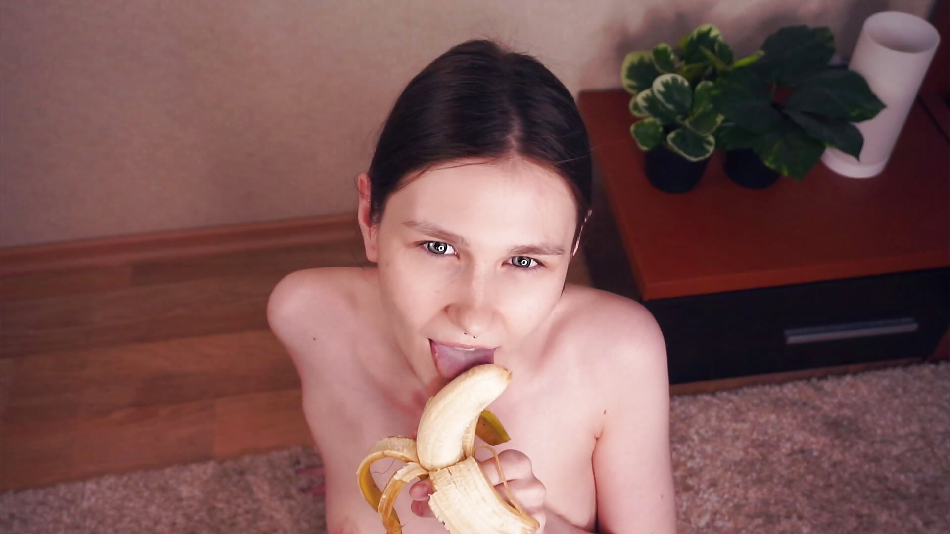 Banana licking