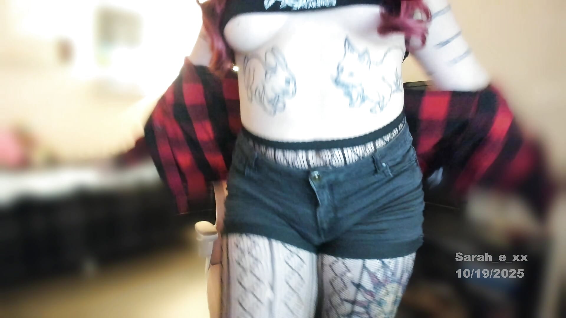 Emo Redhead Strip Tease
