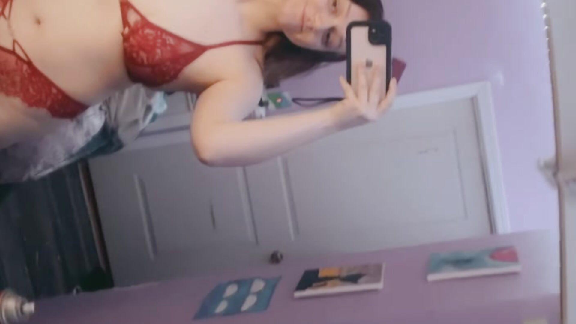 Freshly 18 mirror vid bra and panties set