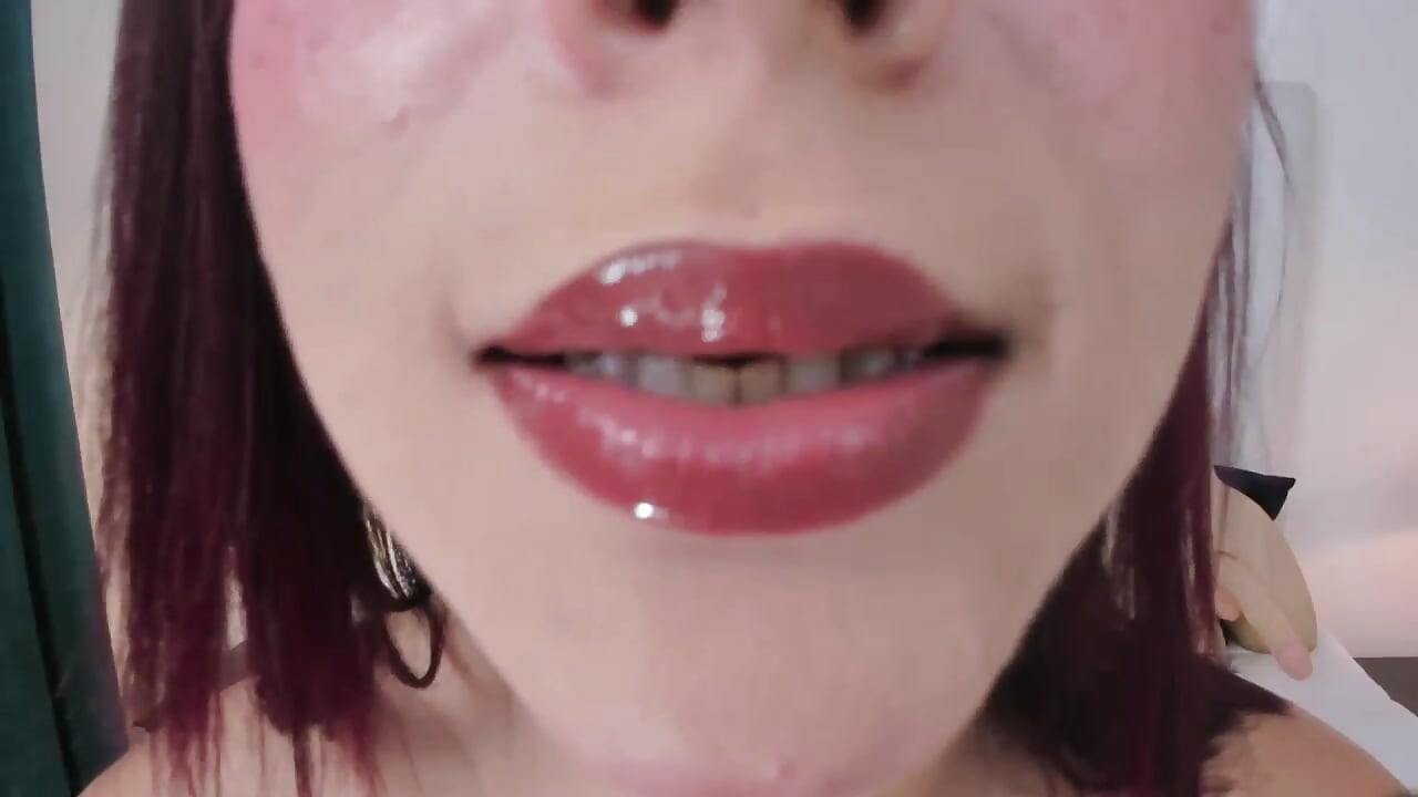 Do you like the way I move my mouth, imagining your cock?