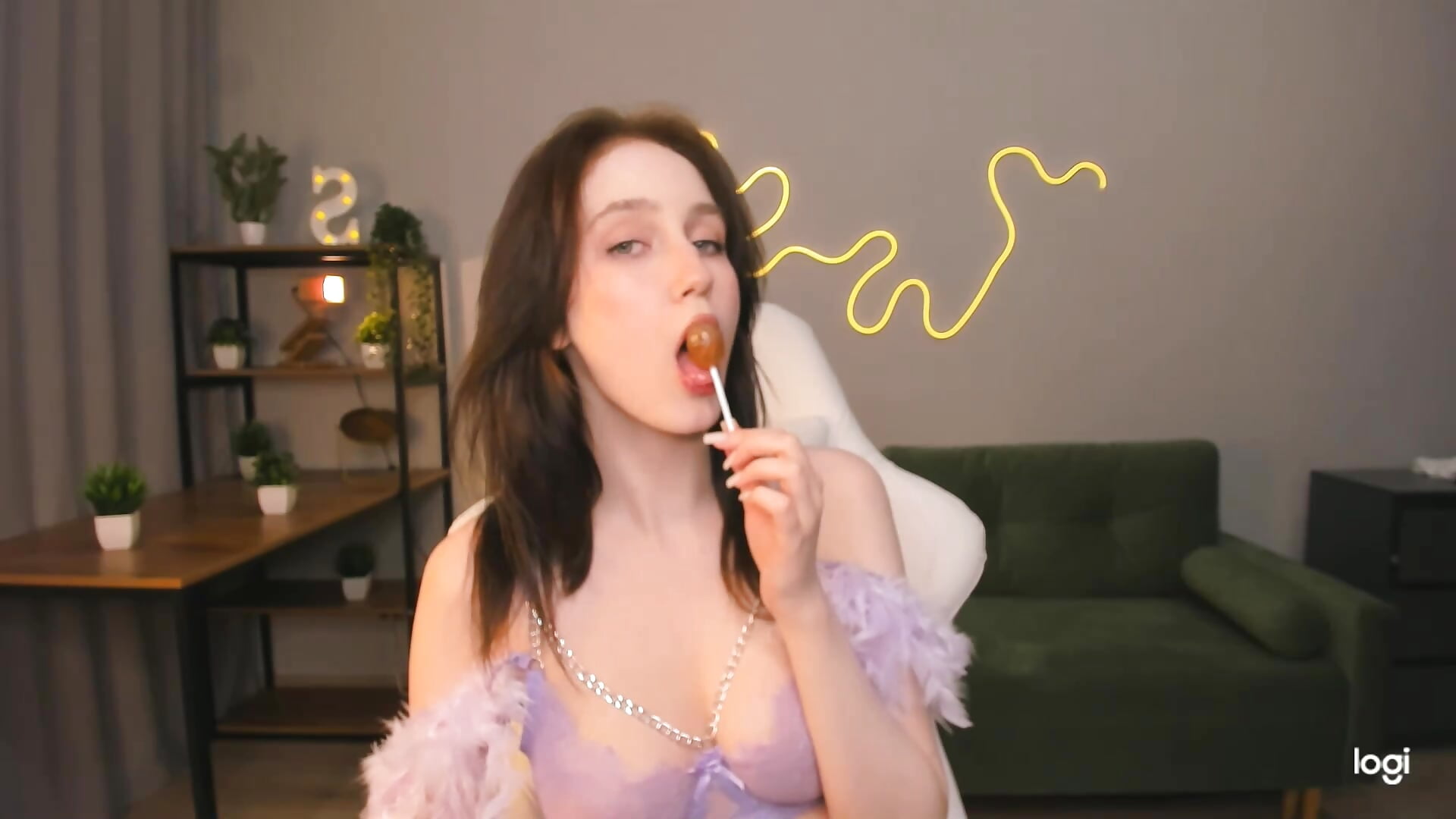 Sucking my lolipop because yours is busy..