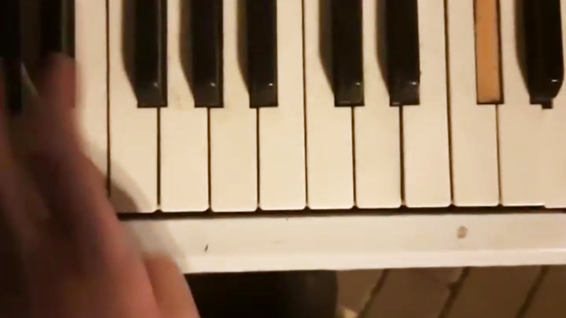 I play the piano