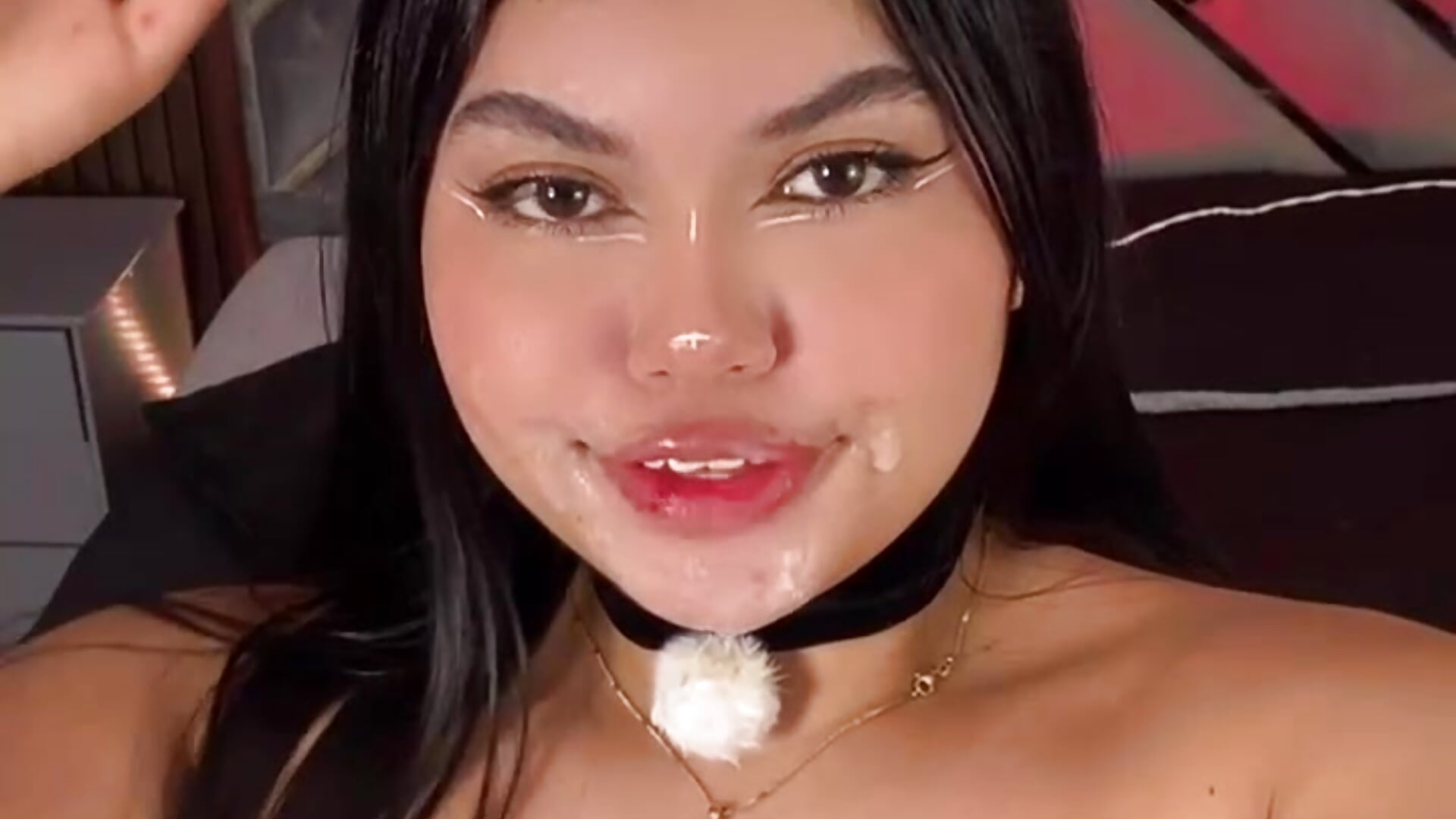 Ahegao wet - saliva without control " - video by Geabloom cam model