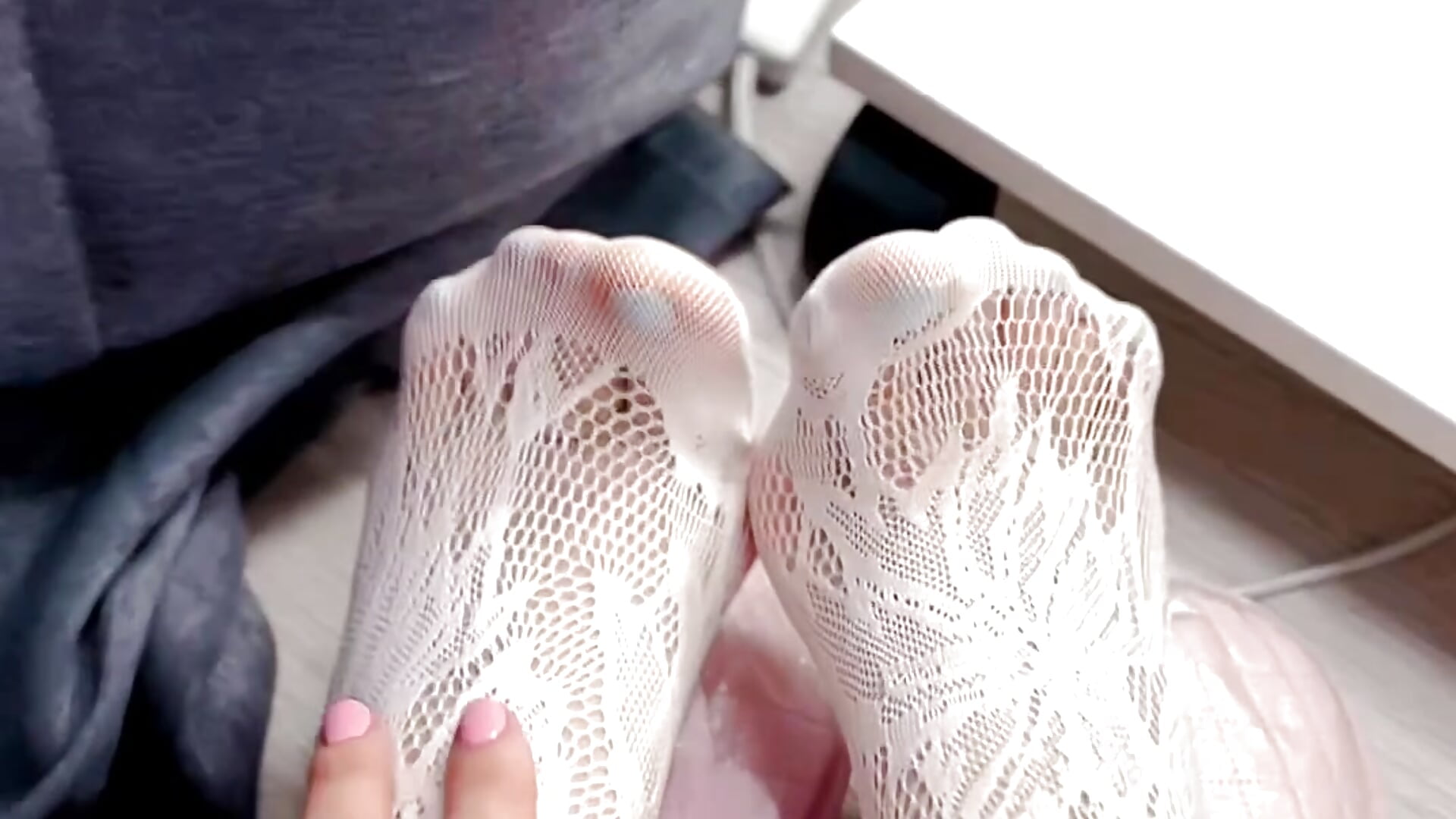 cute white stockings - video by mistress_vi cam model