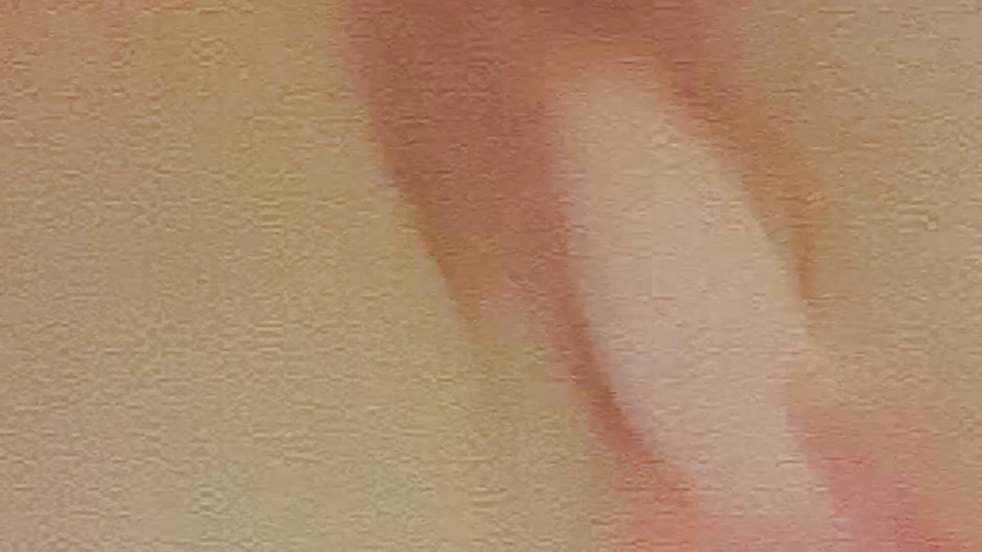 Pink vibrater on my pretty pink pussy with legs straight