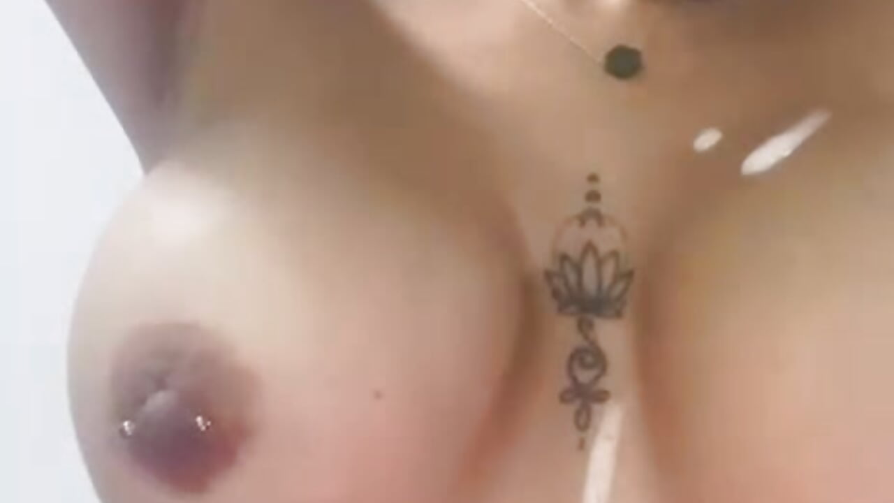 Milk on my tits