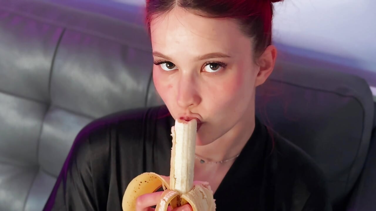 What do bananas remind you of?? - video by Rina_Red cam model