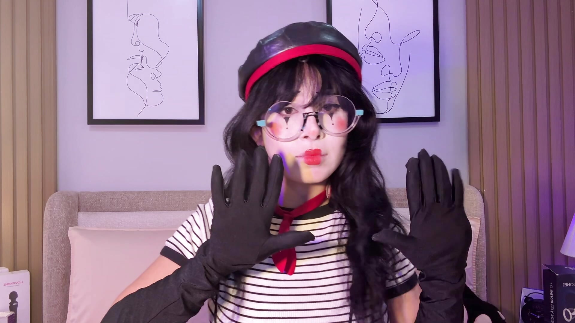 Mime show - video by vi_anaya cam model