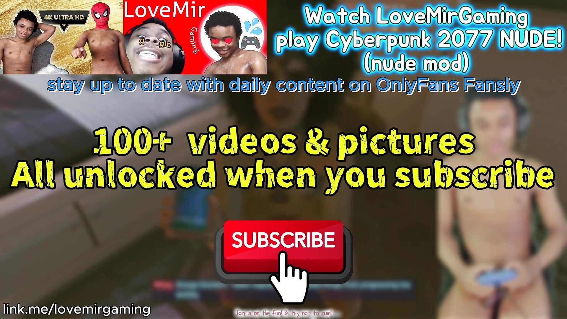 Watch LoveMirGaming  play Cyberpunk 2077 NUDE! (nude mod) - vidéo du modèle de showcams lovemirgaming