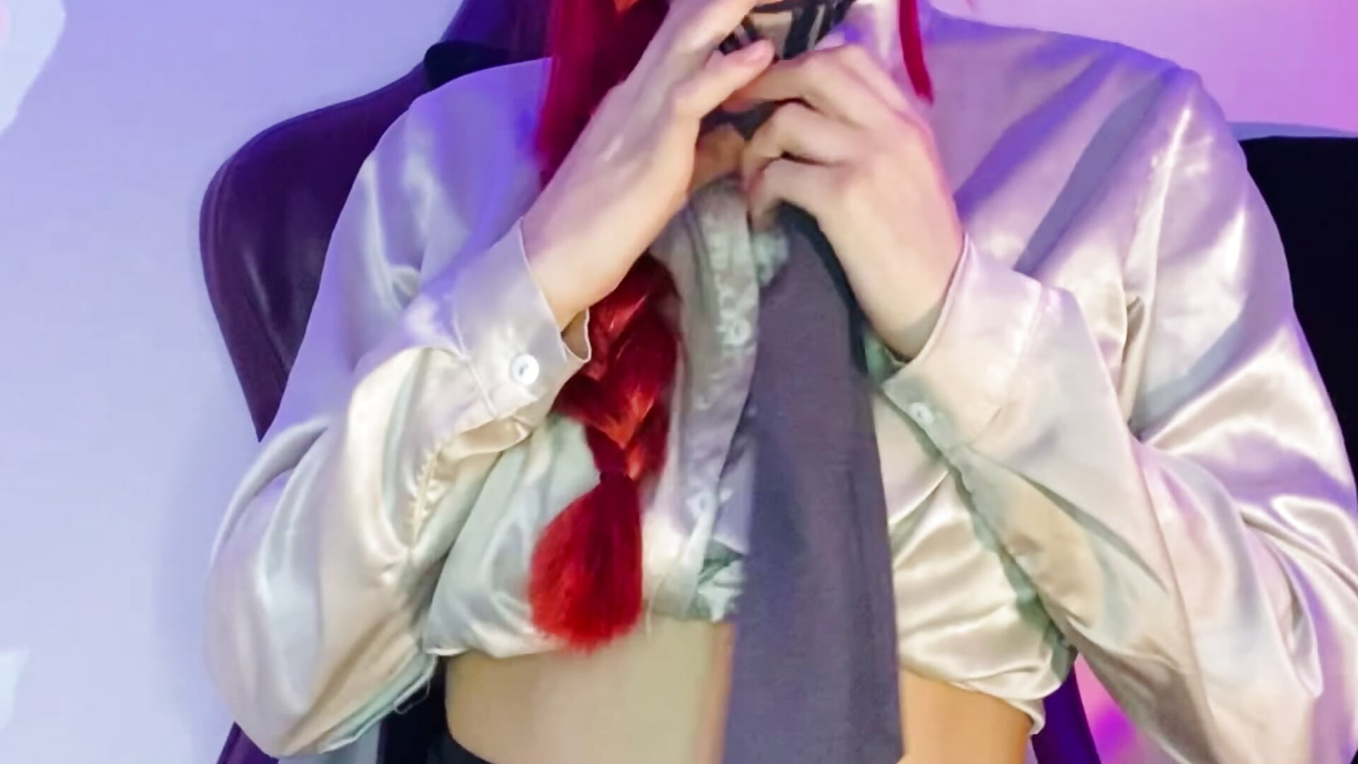 MAKIMA COSPLAY MAKING U MY LITTLE BOY - video od modelky/modela mistress__lilith