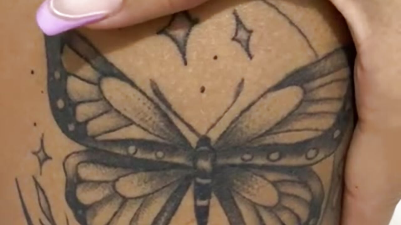 My tattoos - video by Candy_Mendez cam model