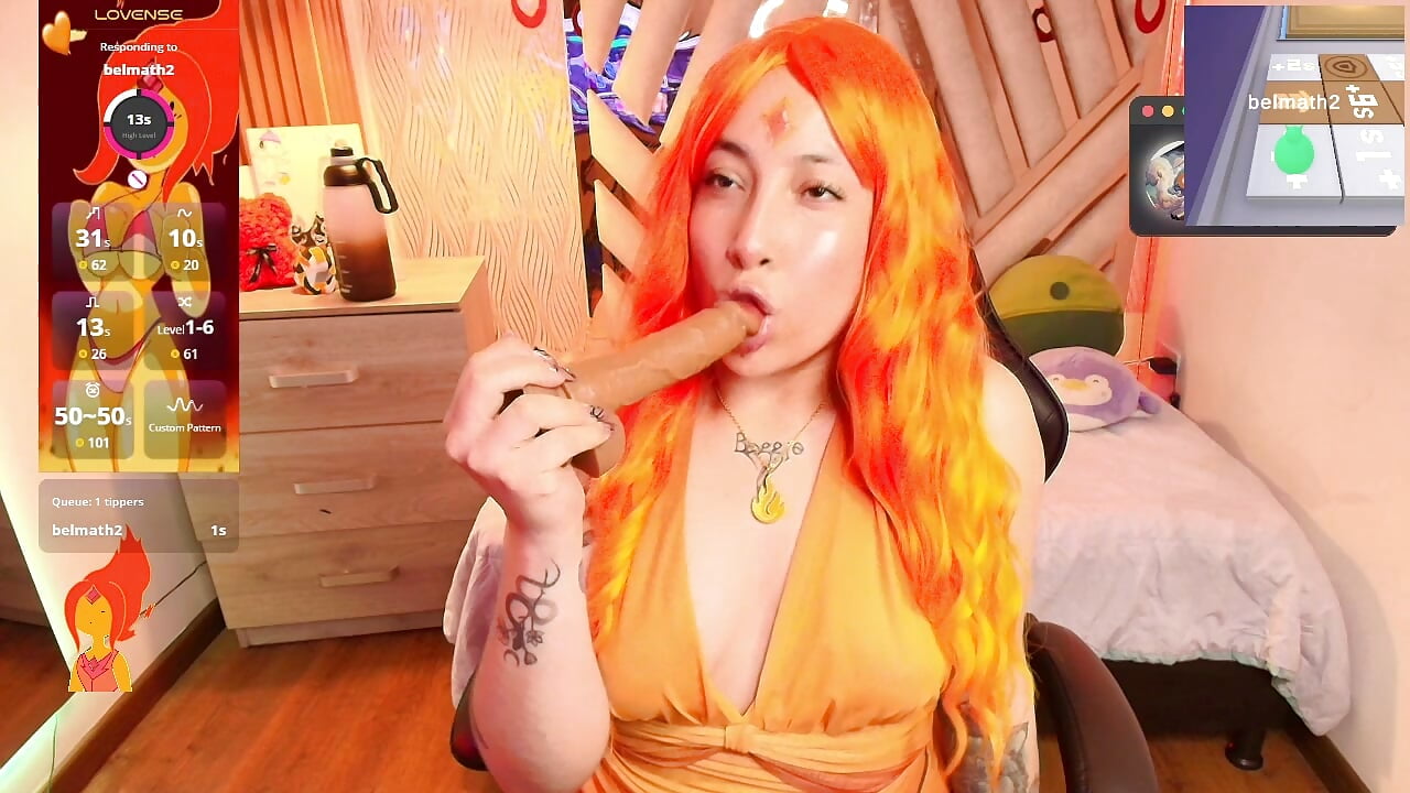 sexy blowjob princesa flama (cosplay) - video by NyxAndria_1 cam model