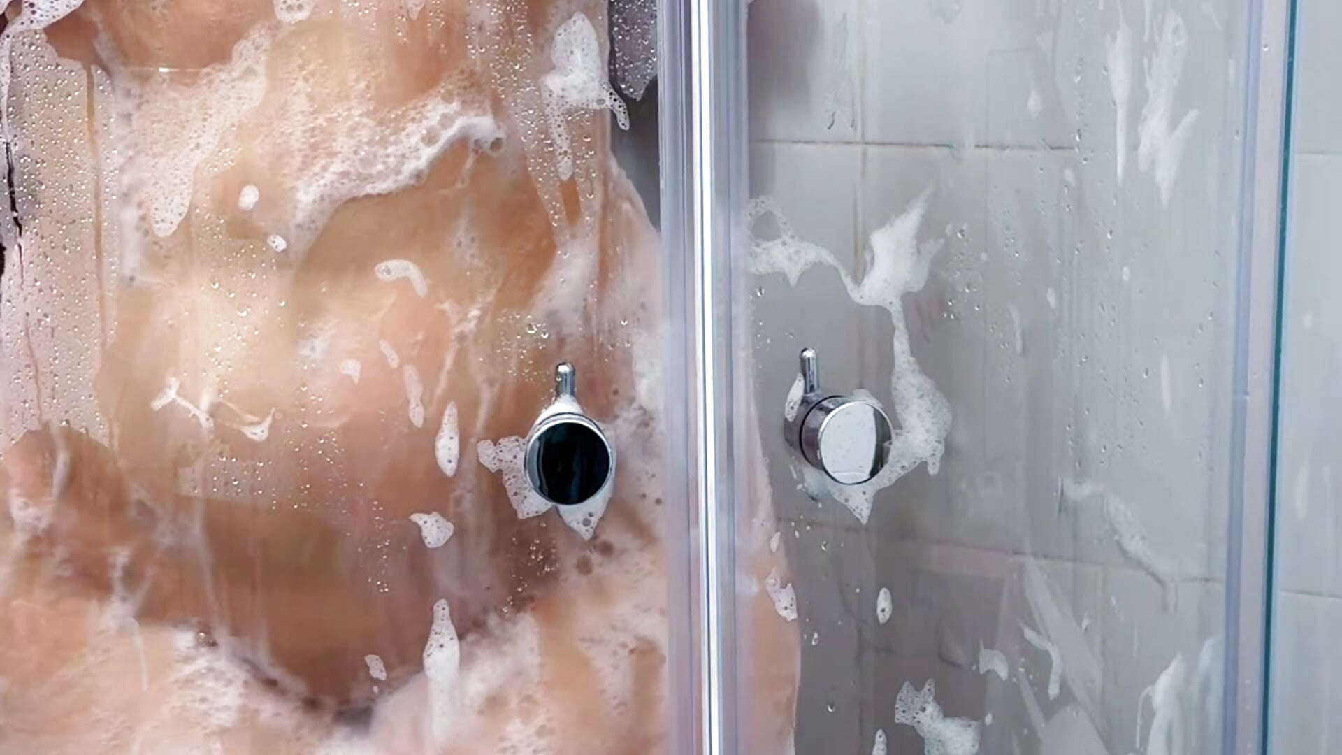 Naked in the shower